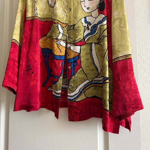 Chico's Design bright colored blouse - Picture 2 of 9